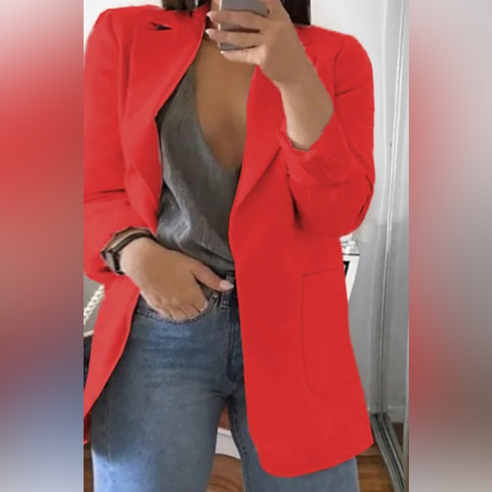 Vintage 80s Red Blazer